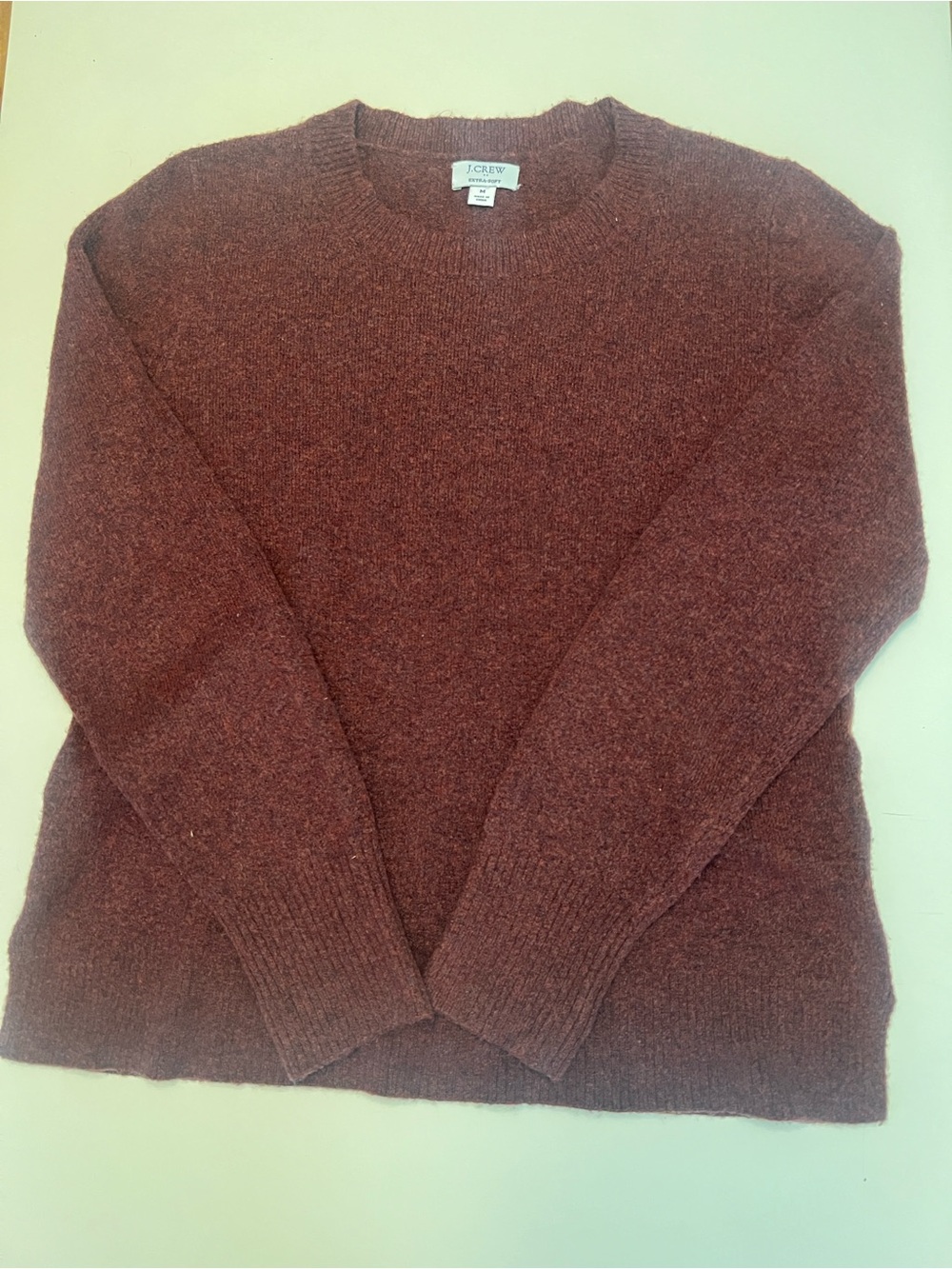 J. Crew Women Crewneck Sweater in Heathered Maroon